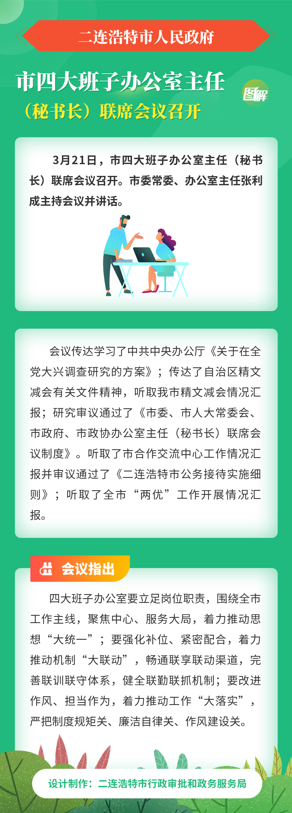 市四大班子办公室主任（秘书长）联席会议召开