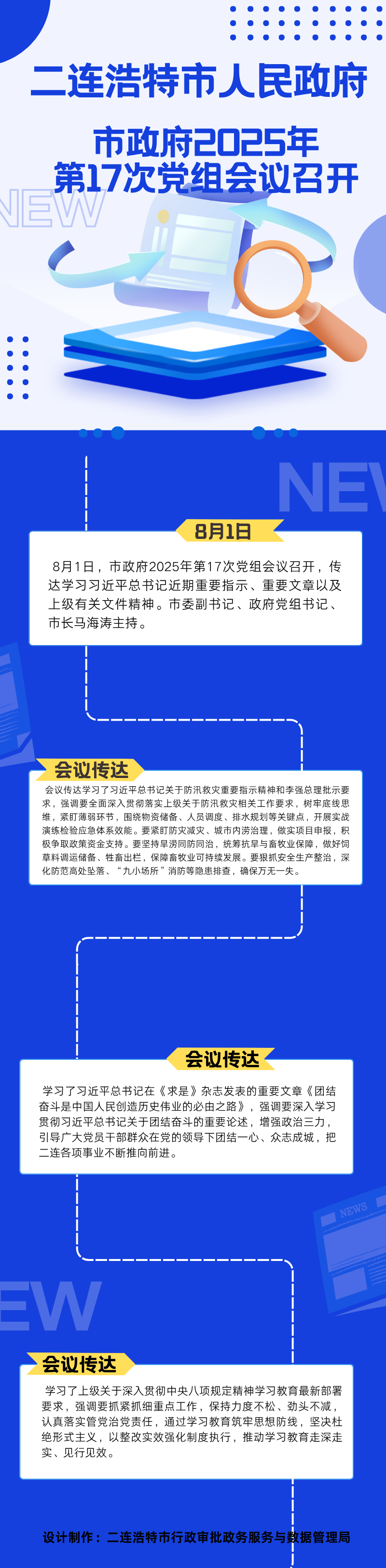蓝色商务风一图看懂新闻事件总结长图